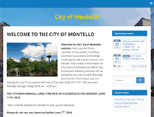 Tablet Screenshot of cityofmontello.com